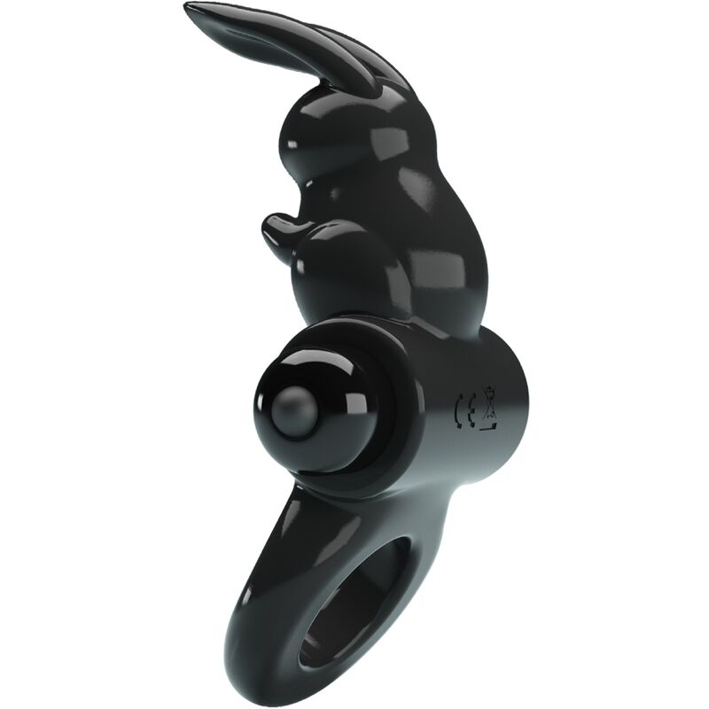 Exciting rabbit vibrating ring 10 vibrations black