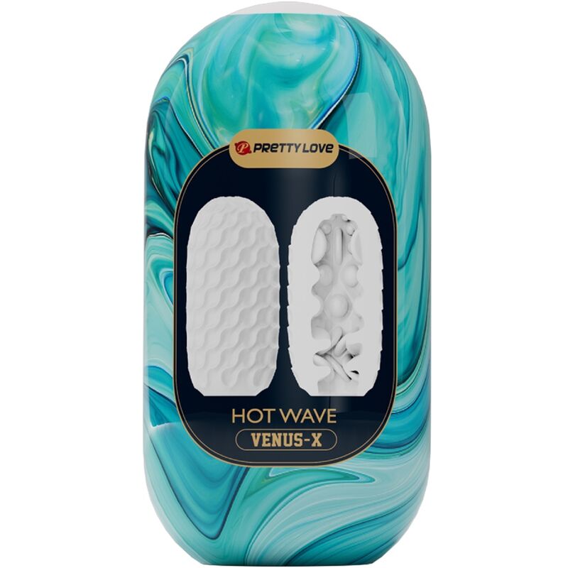 Hot Wave White Silicone Male Masturbator