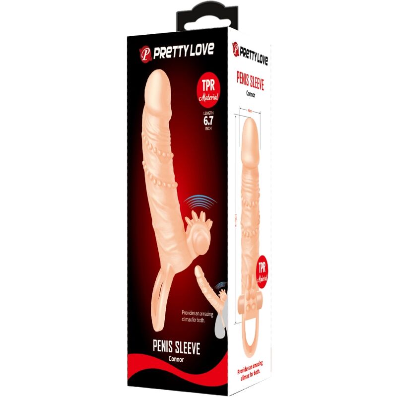 Connor Penis Sleeve + Flesh Clitoris Stimulator