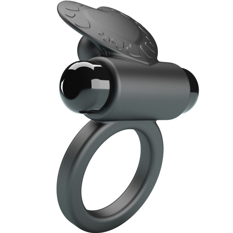 Debonaire Rabbit Vibrating Ring 10 Vibrations Black