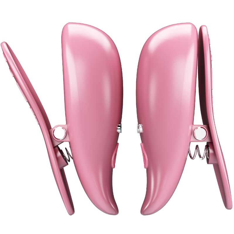 Cailey 10 Vibration Nipple Clamps Remote Control Pink