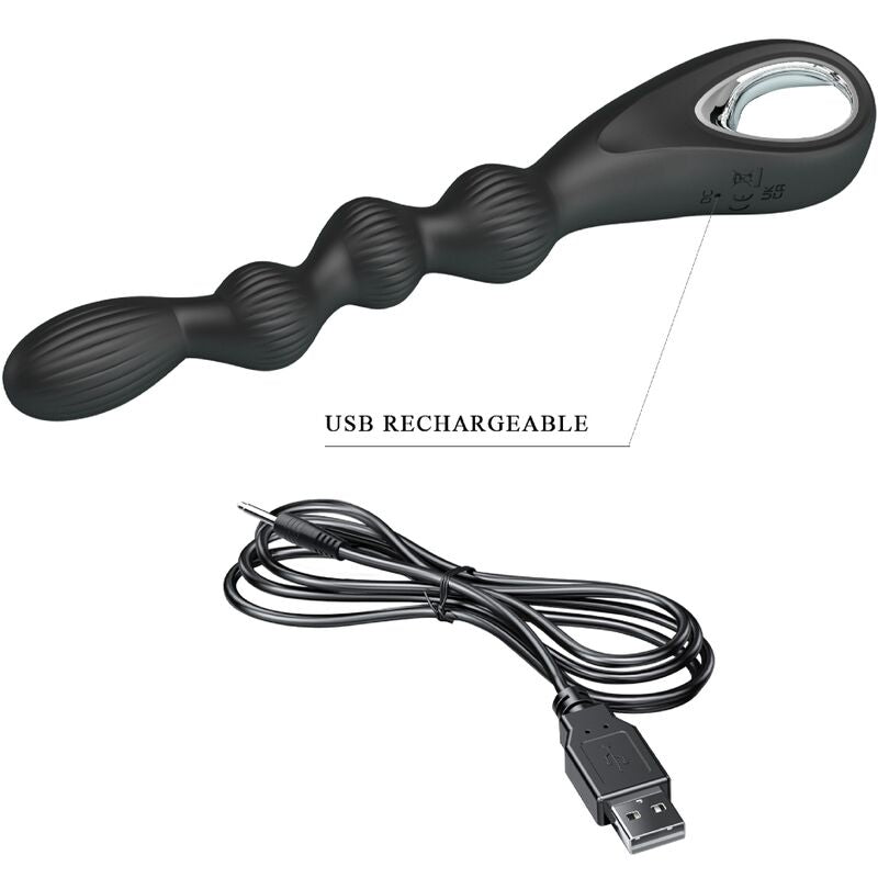 Federer anal vibrator 12 vibrations black