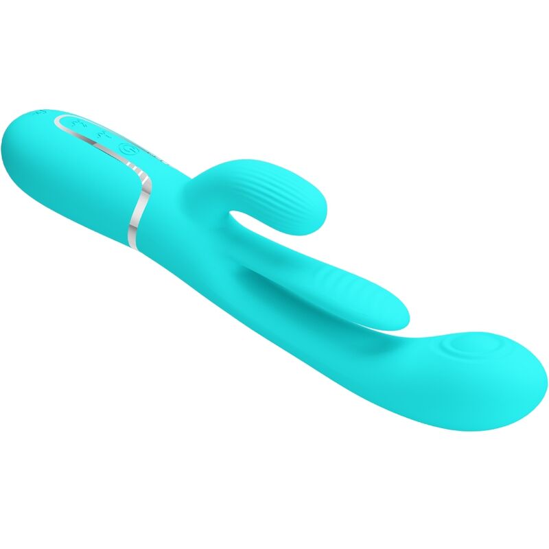 Shania Triple Rabbit Vibrator 3 in 1 Multi-Function Blue