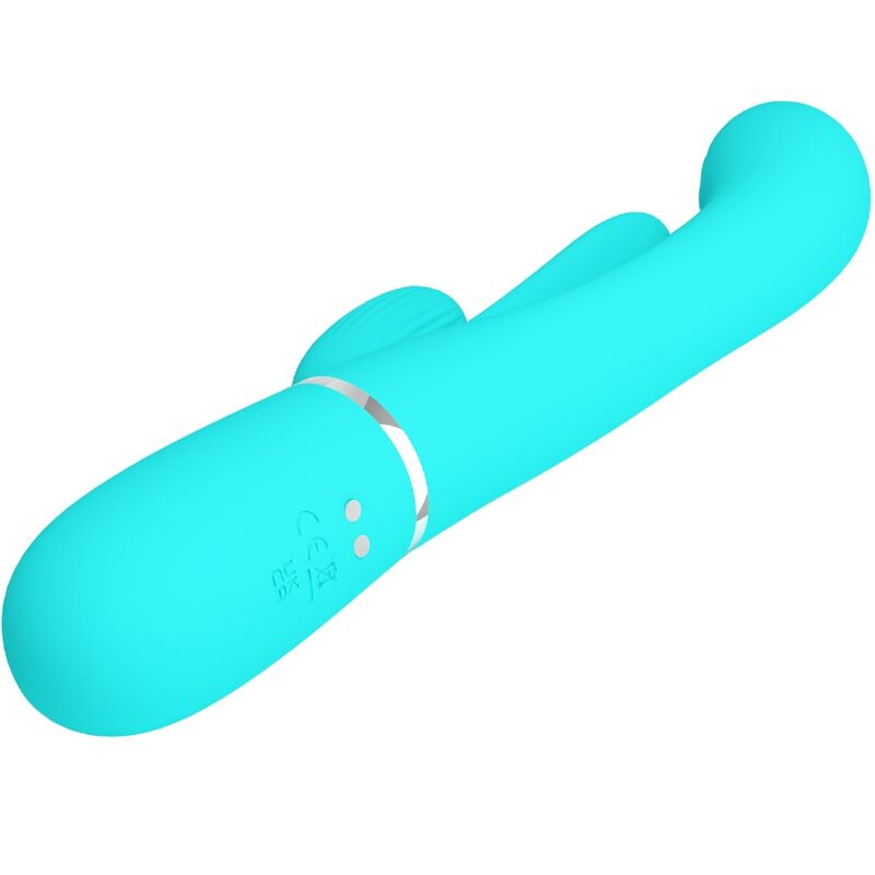 Shania Triple Rabbit Vibrator 3 in 1 Multi-Function Blue