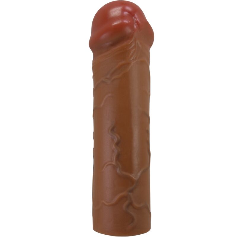 Manchon de pénis nile avec extension de 2,5 cm mulâtre