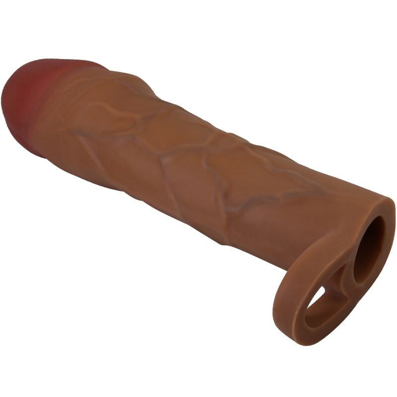 Manchon de pénis hani avec extension de 5 cm mulâtre