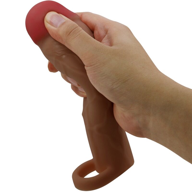 Hani penis sleeve with 5 cm extension mulatto