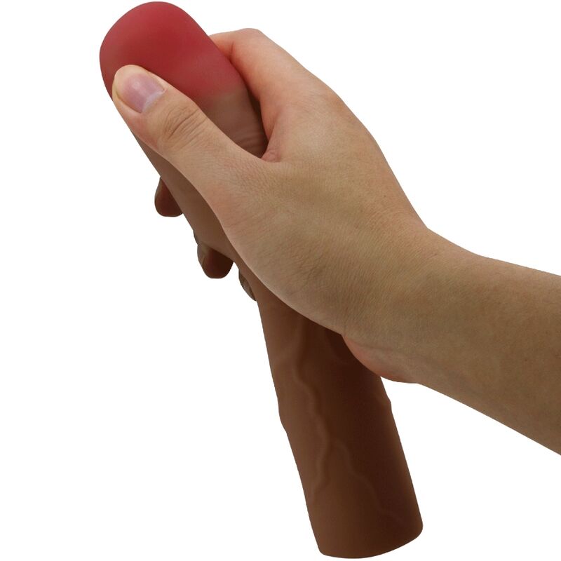 Kylian penis sleeve with extension 7.6 cm mulatto