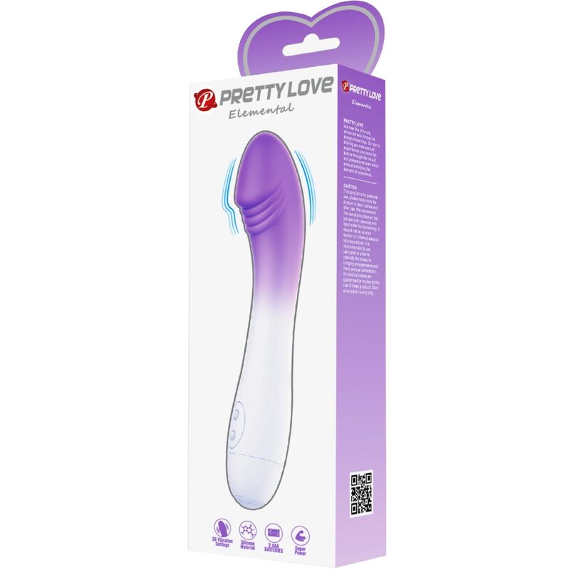 Elemental g-spot vibrator 30 vibrations purple
