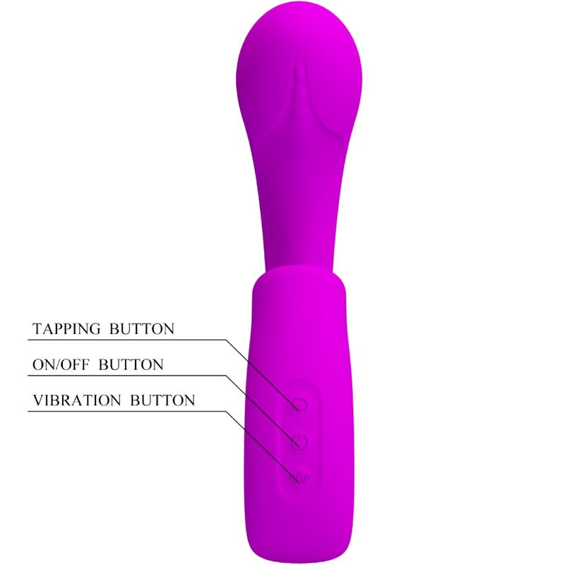Sibel G-spot vibrator + Sibel clitoris stimulator 10 vibrations purple