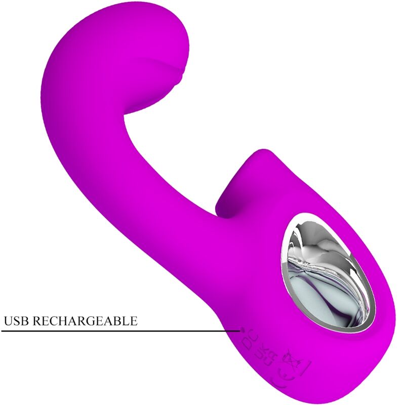 Sibel G-spot vibrator + Sibel clitoris stimulator 10 vibrations purple