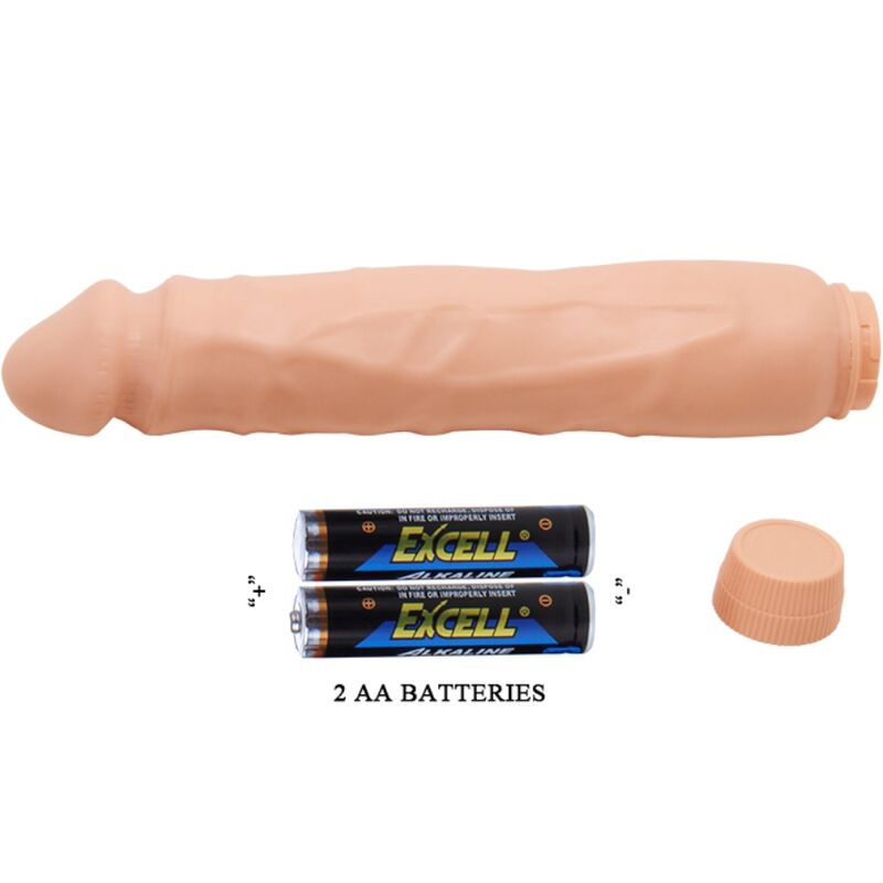 Realistic vibrating jack 26 cm flesh