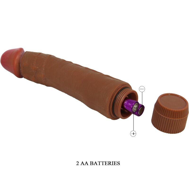Realistic vibrator dybbuk 24 cm mulatto