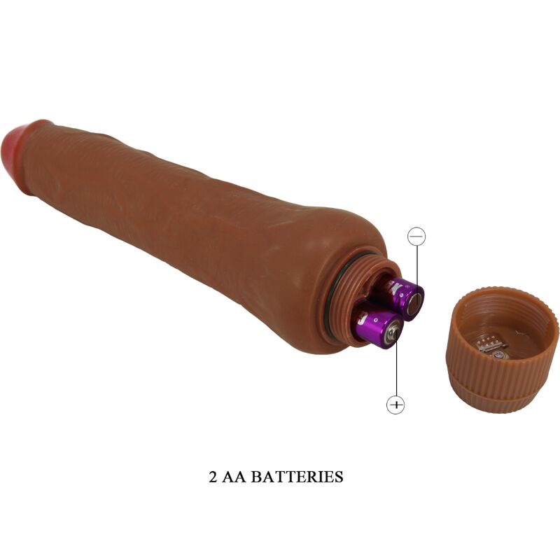 Realistic Dryad Vibrator 25 cm Mulatto