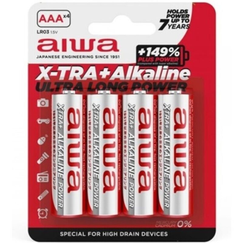 Pile alcaline x-tra aaa lr03 blister*4