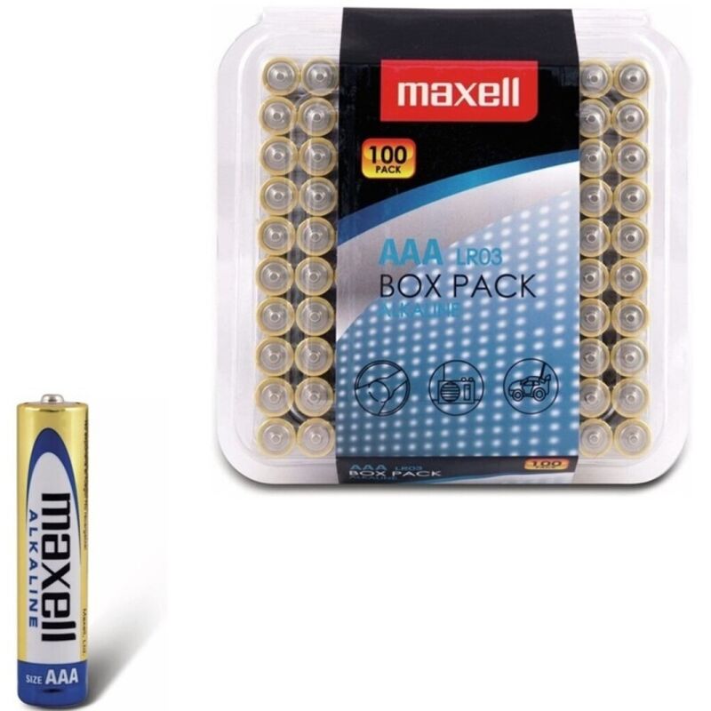 Pack de piles alcalines aaa lr03*100 piles
