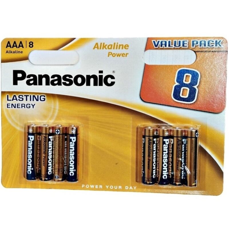 Blister de pile aaa alcaline bronze lr03*8