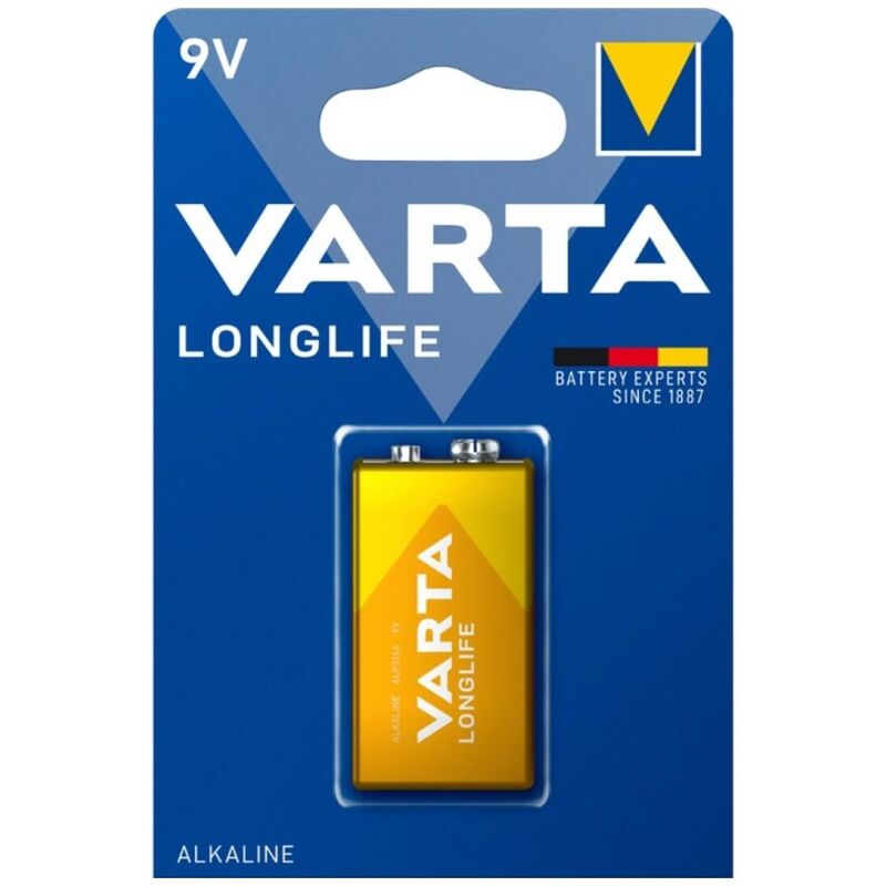 Pile alcaline longue durée 9v lr61 blister*1