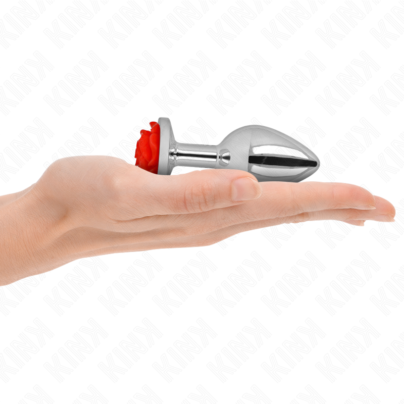 Red rose anal plug size m