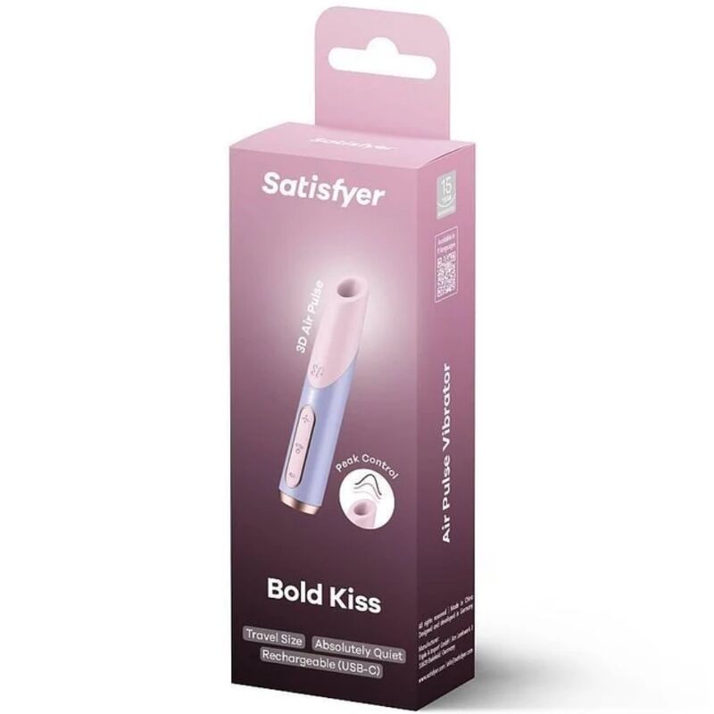 Bold Kiss Wave Clitoris Stimulator Pink/Purple