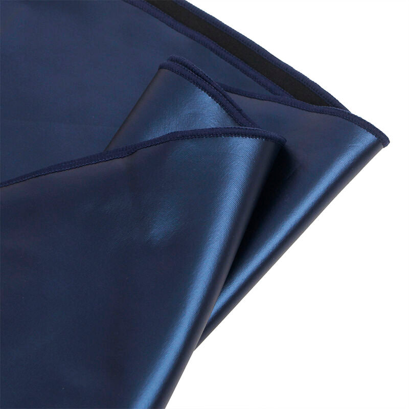 955410 blue leather strap dress s/m