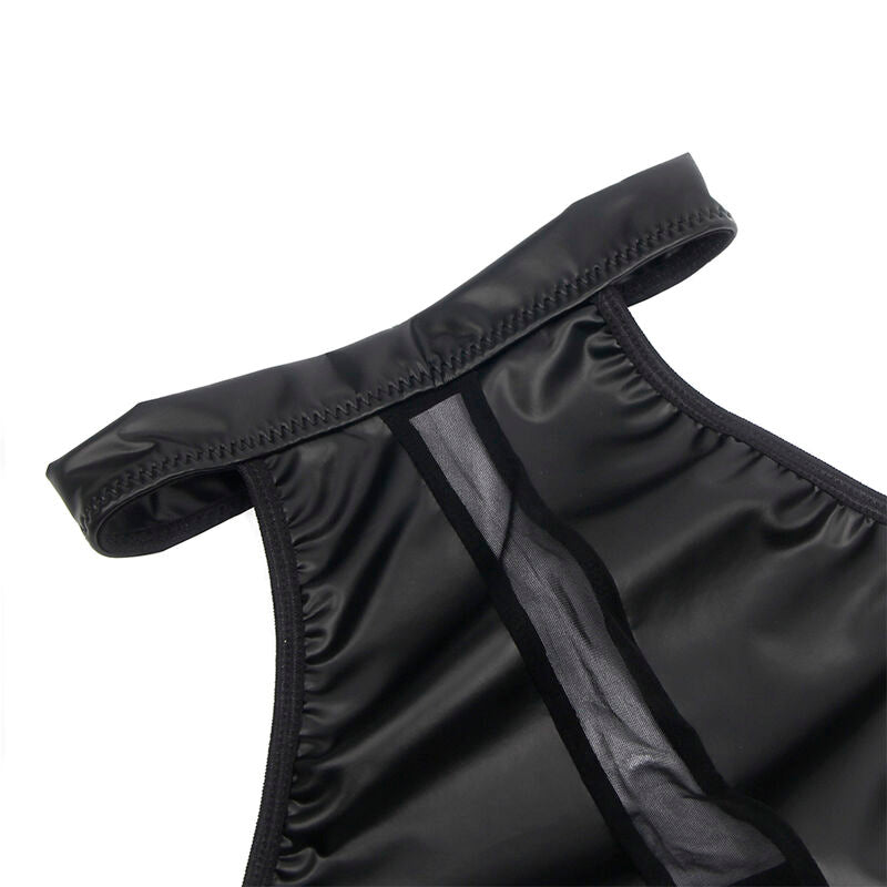 955489 black backless dress with transparencies l/xl