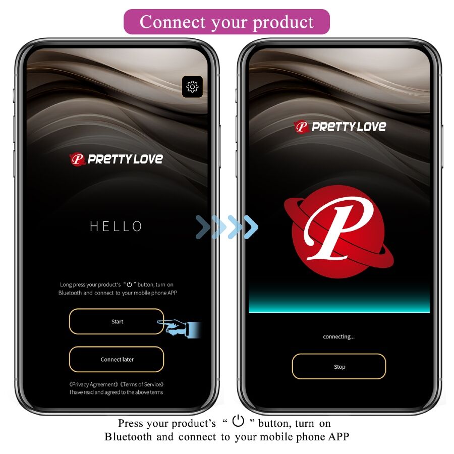 Vibrateur contrôlé par application leviathan violet