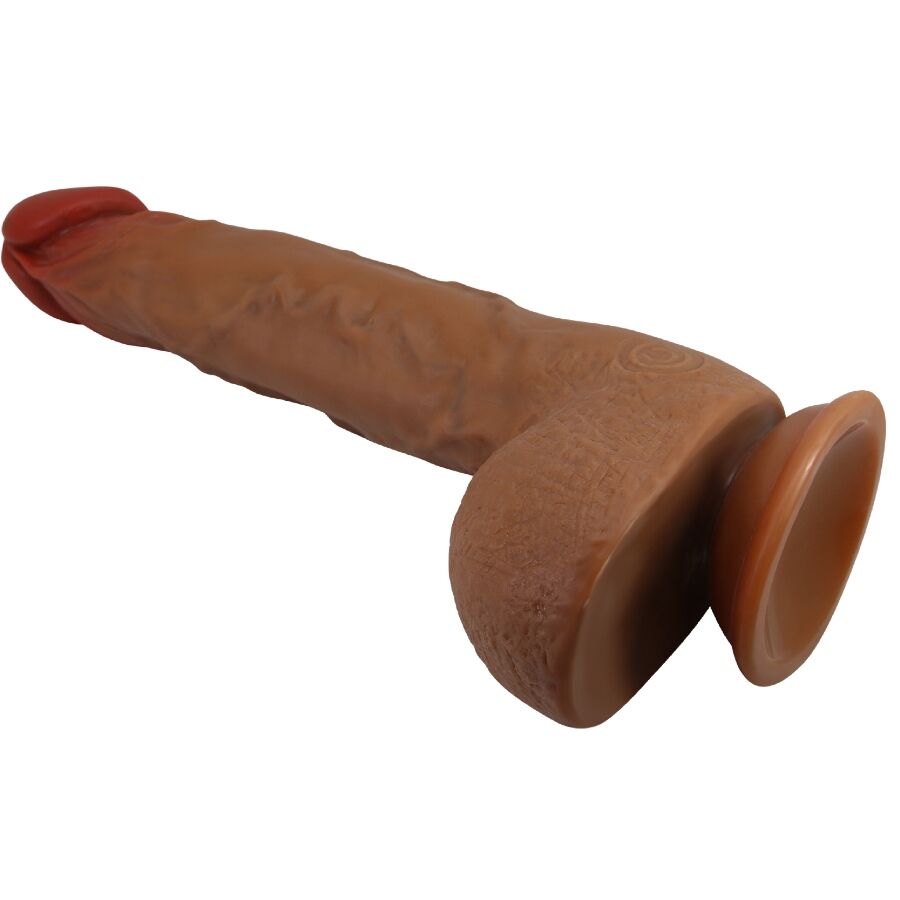 Magnifique vibrateur réaliste wilks 5 réglages 25 cm mulato