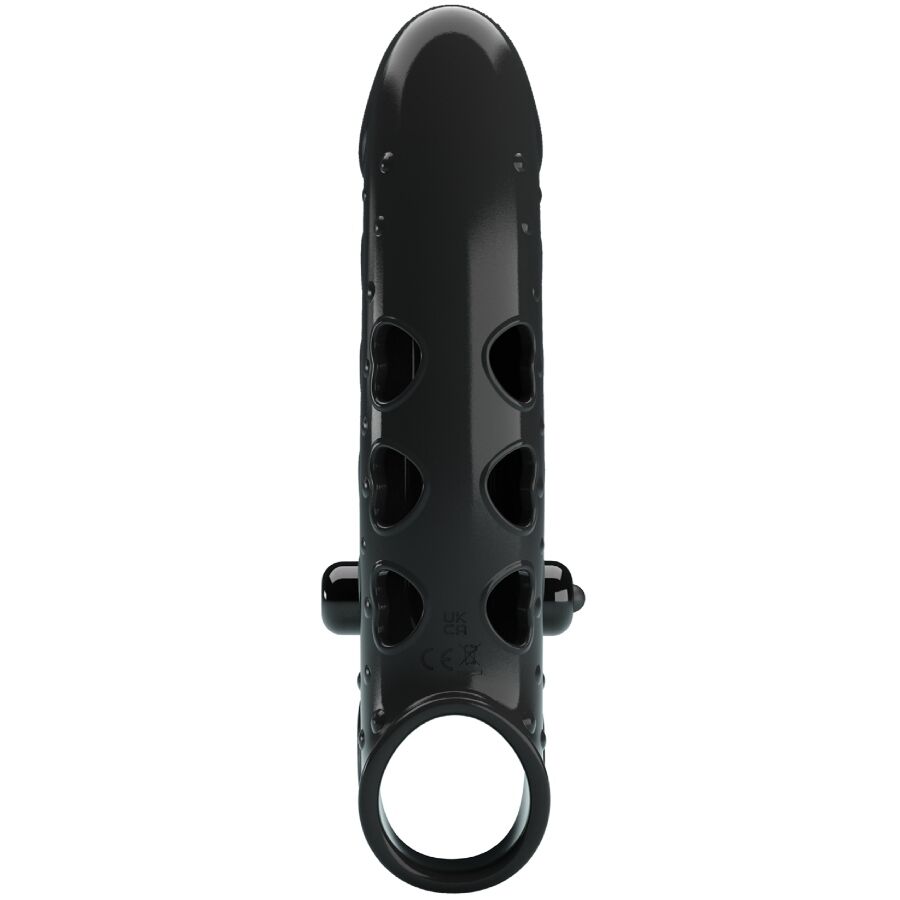 Black vibrating penis sleeve
