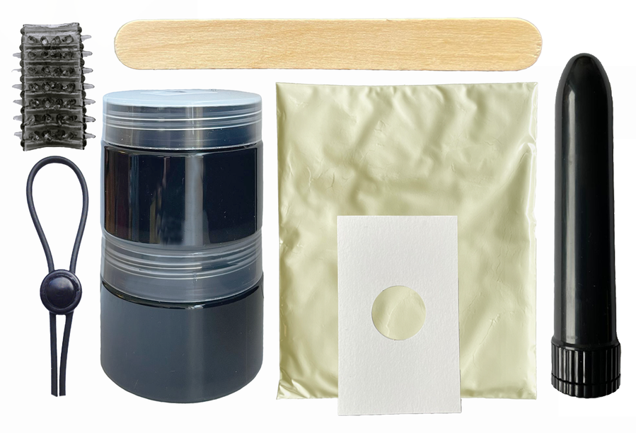 Penis Cloner Kit with Vibration Black