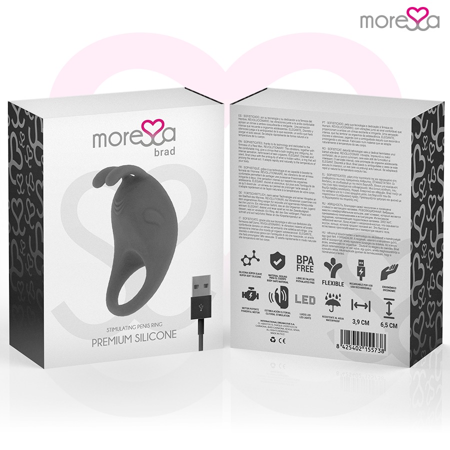 Brad premium rechargeable silicone black