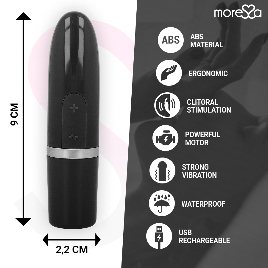 Ivy black travel vibrator stimulator