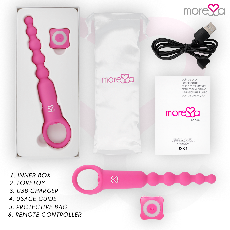 Ronie remote control anal pleasure pink