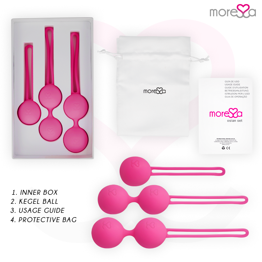 Osian set premium silicone pink (osian one - 51 g | osian two - 101 g | osian three 85 g)