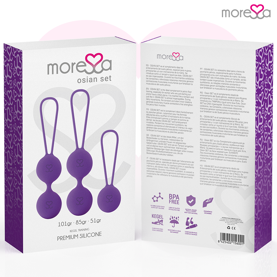 Osian set premium silicone lilac