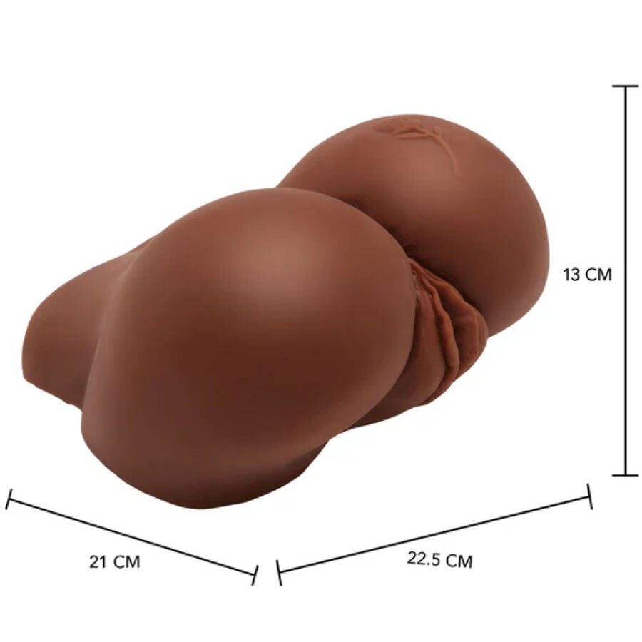 Realistic Big Ass Masturbator with Brown Vibrator
