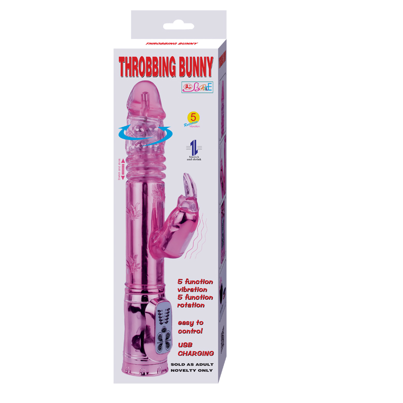 Pink throbbing bunny crawling rotator