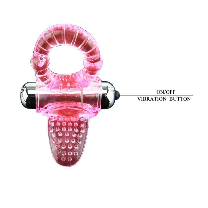 Sweet Abs Pink Vibrating Penis Ring 10 Rhythms