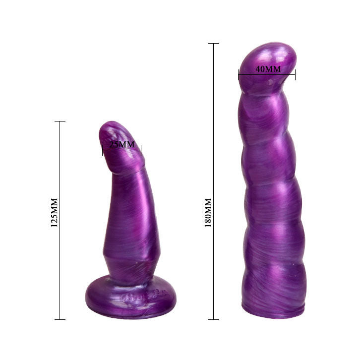 Lilac gpoint anal and vaginal harness for women 17 cm