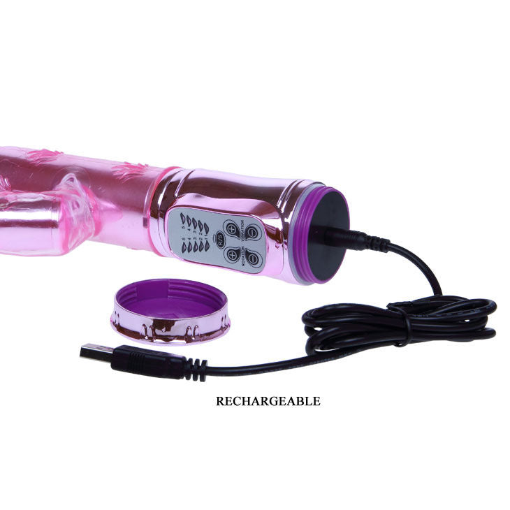 Pink throbbing bunny crawling rotator