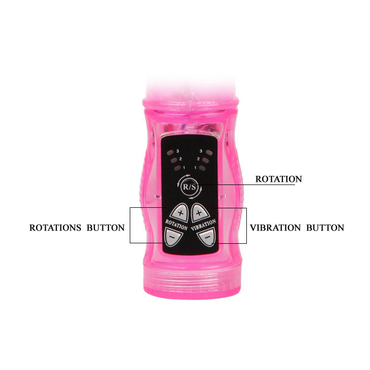 Mini pink rabbit rotator with superstimulator
