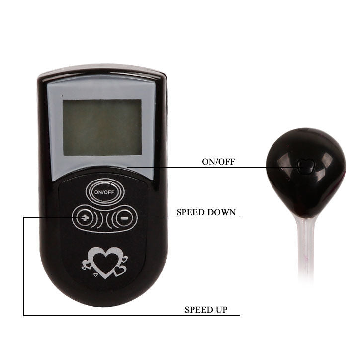 Lilac remote control vibrator thong