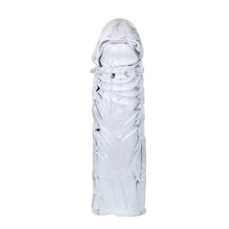 Pink Stimulating Silicone Penis Sleeve 13cm