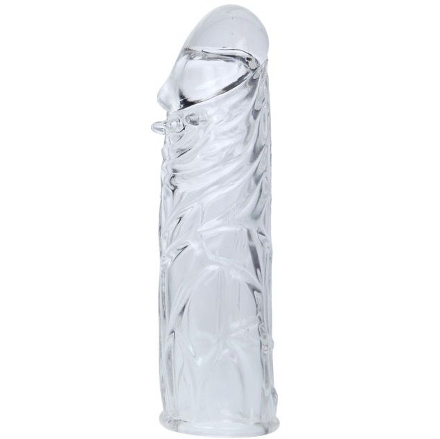 Pink Stimulating Silicone Penis Sleeve 13cm