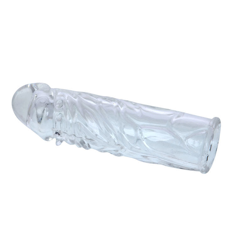 Pink Stimulating Silicone Penis Sleeve 13cm