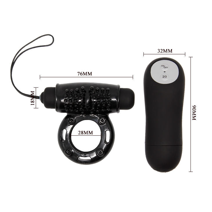Black remote control ring 20v
