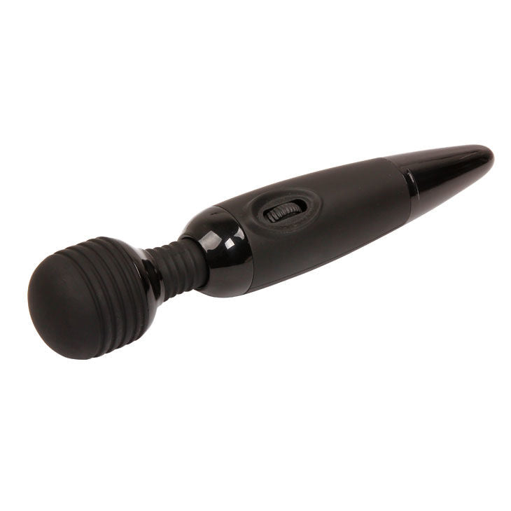Powerful compact black power massager