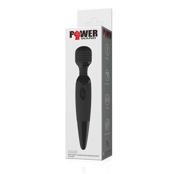 Powerful compact black power massager