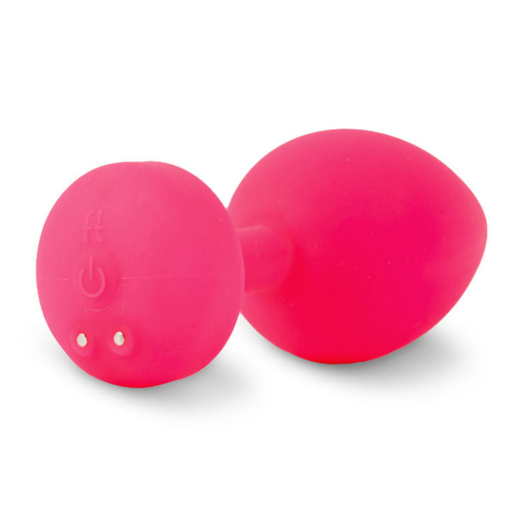 Funtoys gplug rechargeable anal vibrator small neon pink 3cm