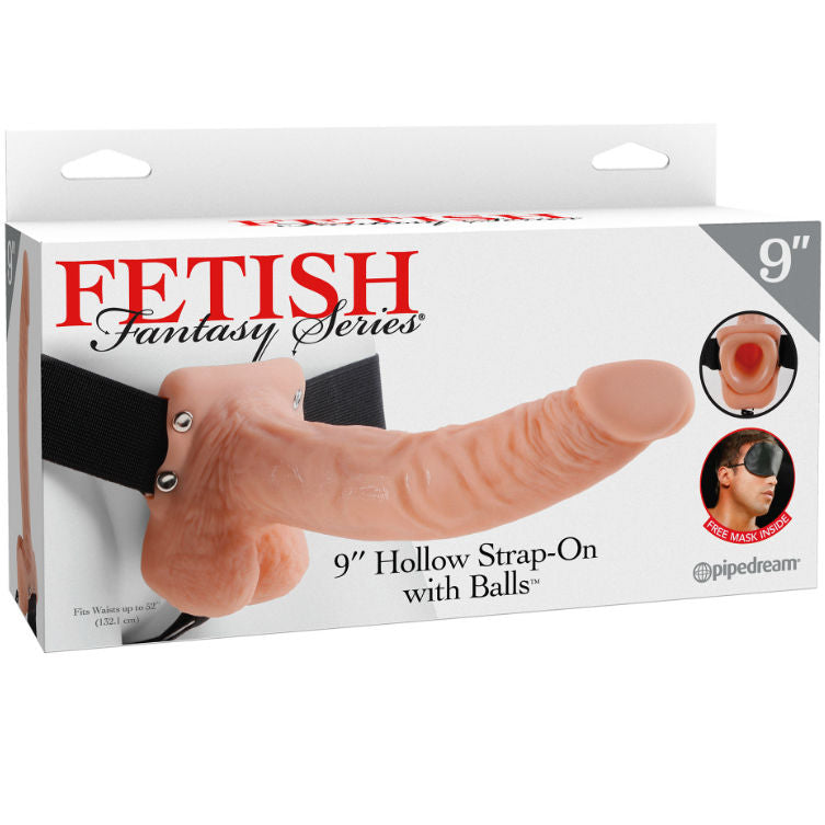 Hollow strap 9 with balls 22.9 cm flesh